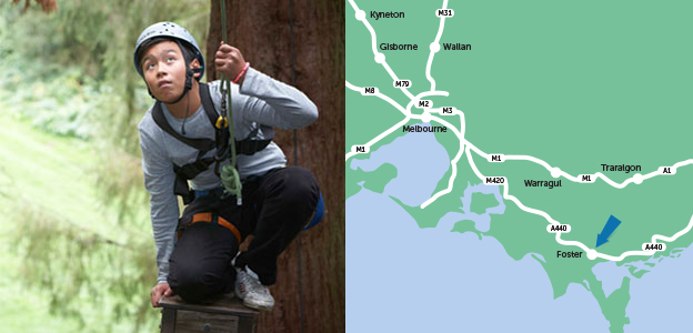 Location map of PGL Camp Rumbug