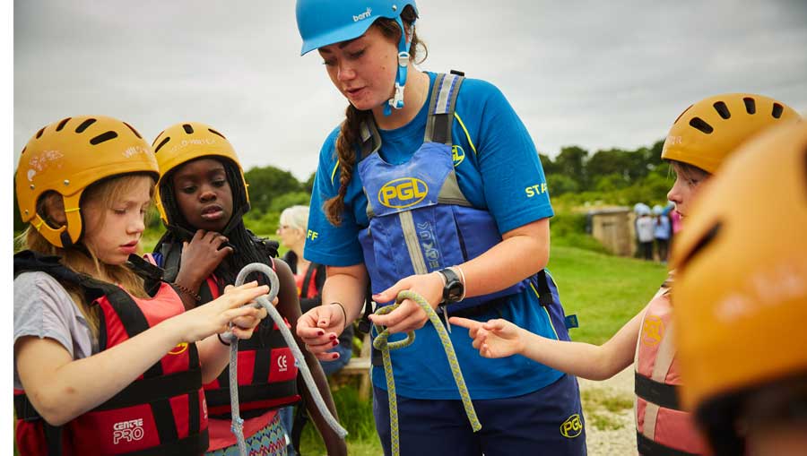 Learning knots before building a raft